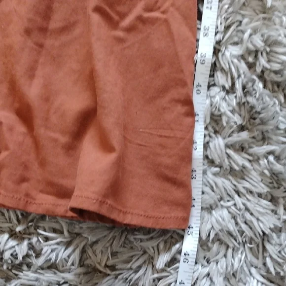 a.n.a Orange Tiered Midi Sundress with Spaghetti Straps - Picture 6 of 9